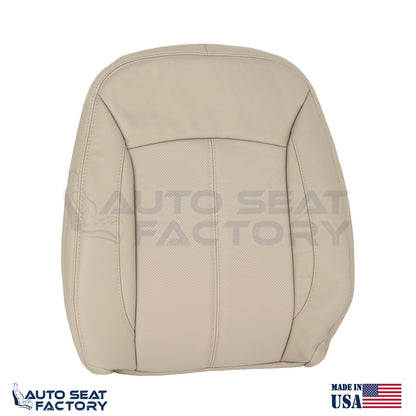 Fits 2010 -2013 Buick LaCrosse Driver Top & Bottom Tan Leather Seat Covers, Perf - OEM-Style Replacement Seat Cover