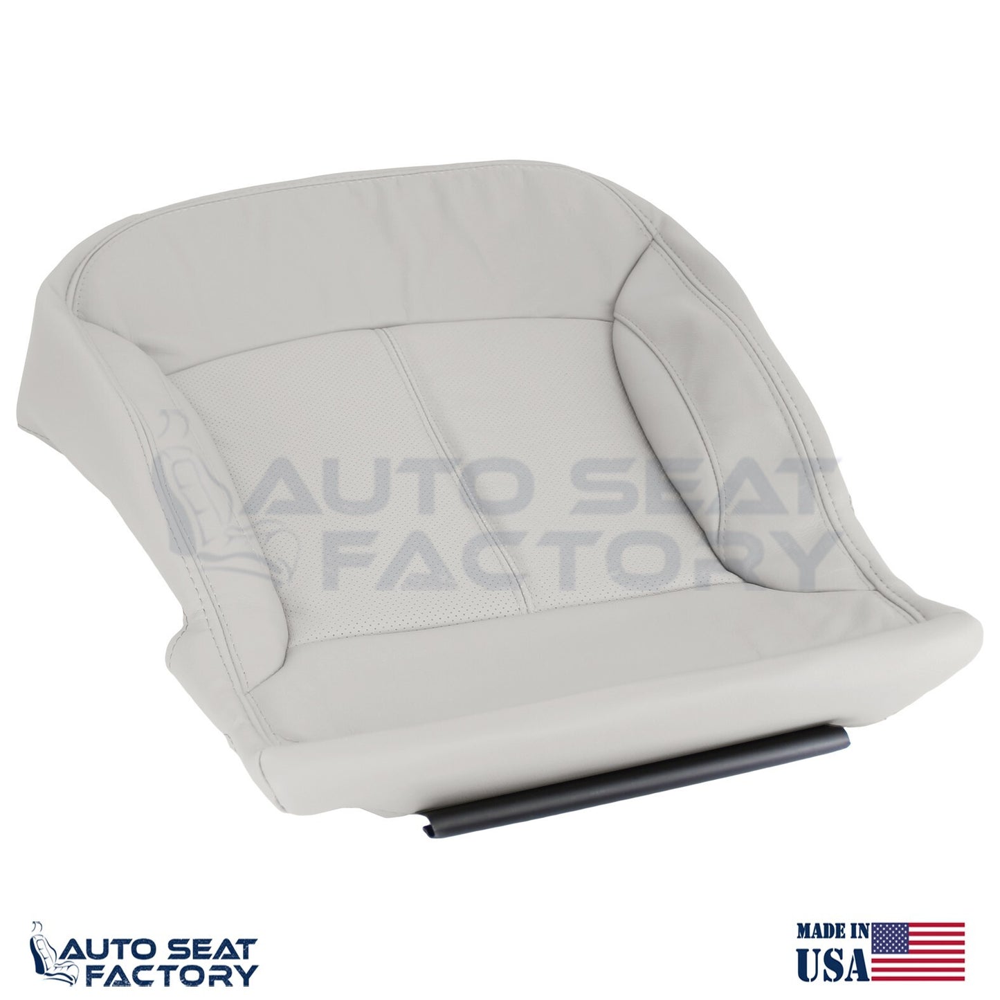 Fits 2010 - 2013 Buick LaCrosse RIGHT Top & Bottom Gray Vinyl Seat Covers, Perf. - OEM-Style Replacement Seat Cover