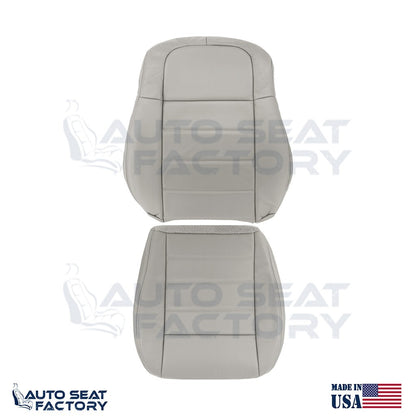 Fits 2006 - 2008 Dodge Magnum Driver Top & Bottom Med Slate Vinyl Seat Covers - OEM-Style Replacement Seat Cover