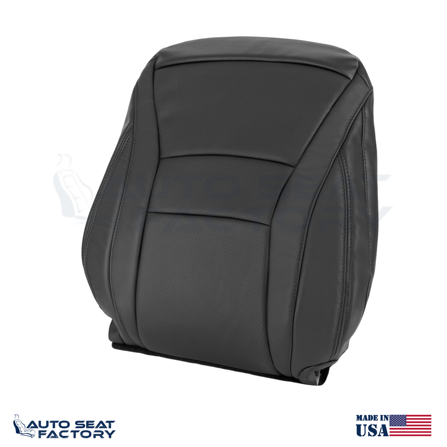 Fits 2013 - 2017 Honda Accord Driver Passenger Perforated Vinyl Seat Covers - OEM-Style Replacement Seat Cover