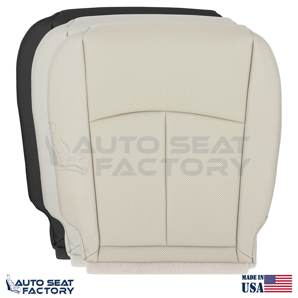 2014 - 2020 Fits Infiniti Q50 Driver Bottom Vinyl Seat Cover, PERFORATED - OEM-Style Replacement Seat Cover