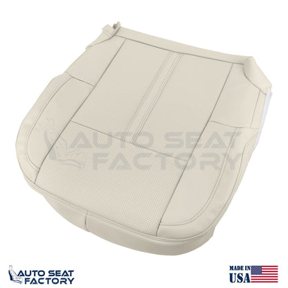 Fits 2009 - 2012 Lincoln MKS Driver Cashmere Vinyl Seat Cover, Perforated 2PCS - OEM-Style Replacement Seat Cover