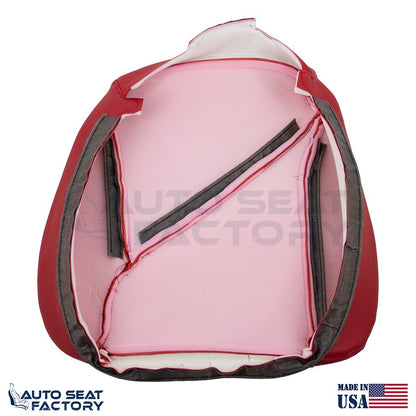 Replacement Fits 1994 Chevy Corvette Driver Side Bottom Red Vinyl Seat Cover - OEM-Style Replacement Seat Cover