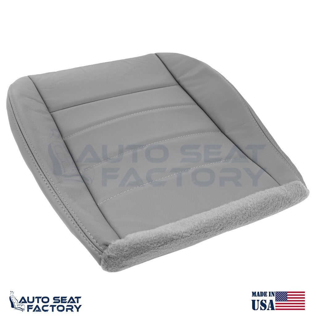 Fits 2006 - 2008 Dodge Magnum Driver Bottom Solid Lt Slate Gray Vinyl Seat Cover - OEM-Style Replacement Seat Cover