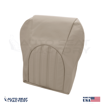 2001 - 2005 Fits Jaguar XK8 XKR PASSENGER Bottom SDC Coffee Leather Seat Cover - OEM-Style Replacement Seat Cover
