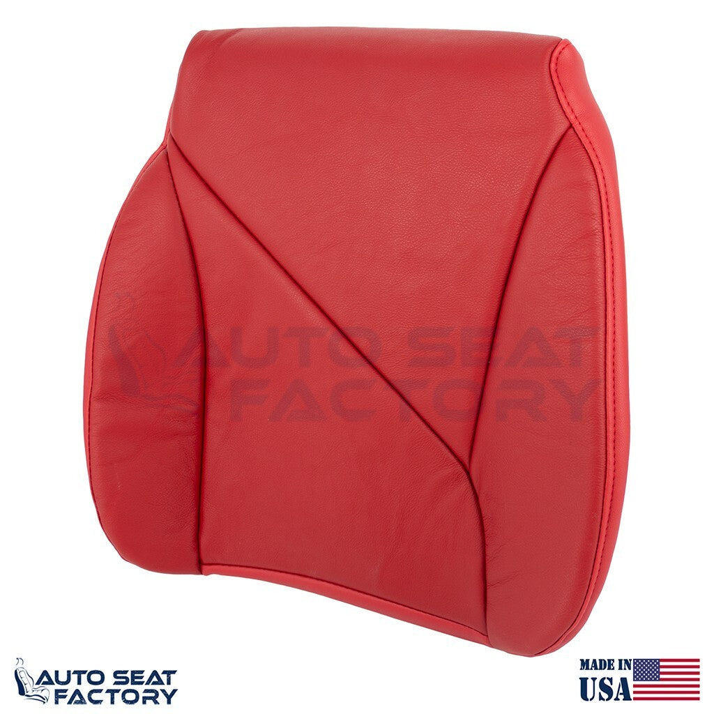 1994 - 1996 Fits Chevy Corvette Driver & Passenger Bottoms Red Vinyl Seat Covers - OEM-Style Replacement Seat Cover
