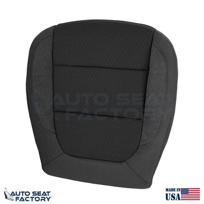 2019 - 2022 Chevy Silverado/ GMC Sierra PASSENGER Bottom Black Cloth Seat Cover - OEM-Style Replacement Seat Cover
