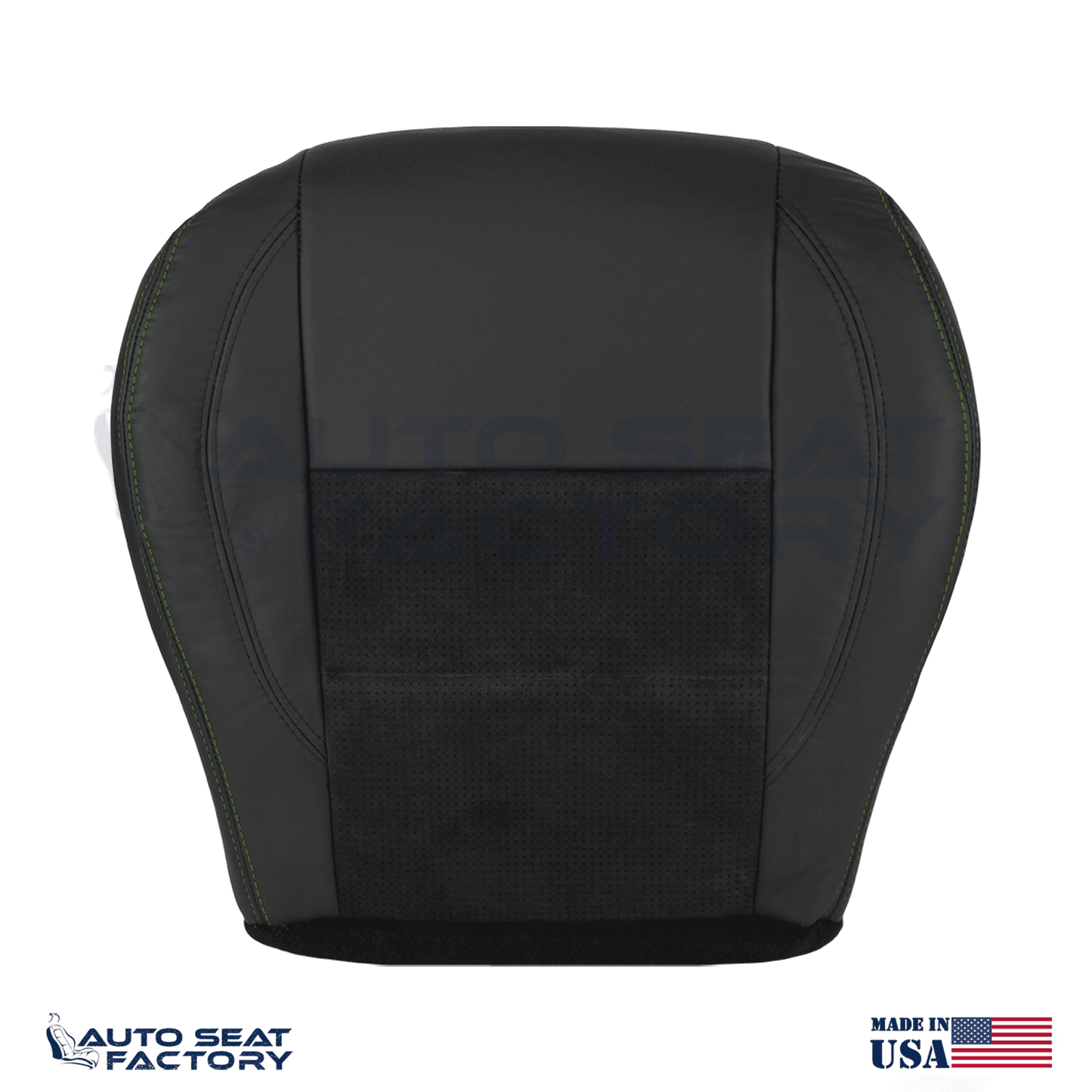Replacement Black Seat Cover Fits 2006 - 2010 Dodge Charger RT Front Bottoms - OEM-Style Replacement Seat Cover
