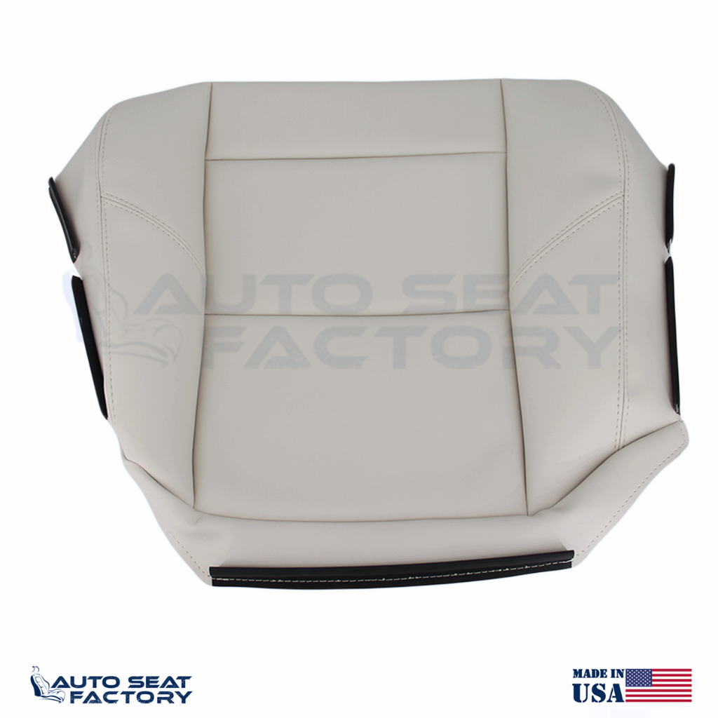 Fits 2007 - 2010 Volvo C70 Driver Side Top & Bottom Cream Vinyl Seat Covers - OEM-Style Replacement Seat Cover