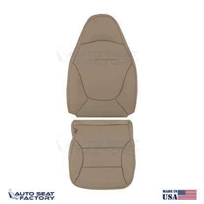 Fits 1997 - 2001 Ford Expedition Front Bucket Tan Vinyl Replacement Seat Covers - OEM-Style Replacement Seat Cover