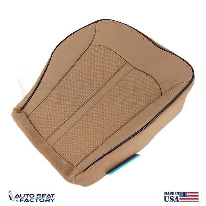 2011 - 2015 Lincoln MKX Perforated Driver Bottom Canyon Vinyl Seat Cover - OEM-Style Replacement Seat Cover