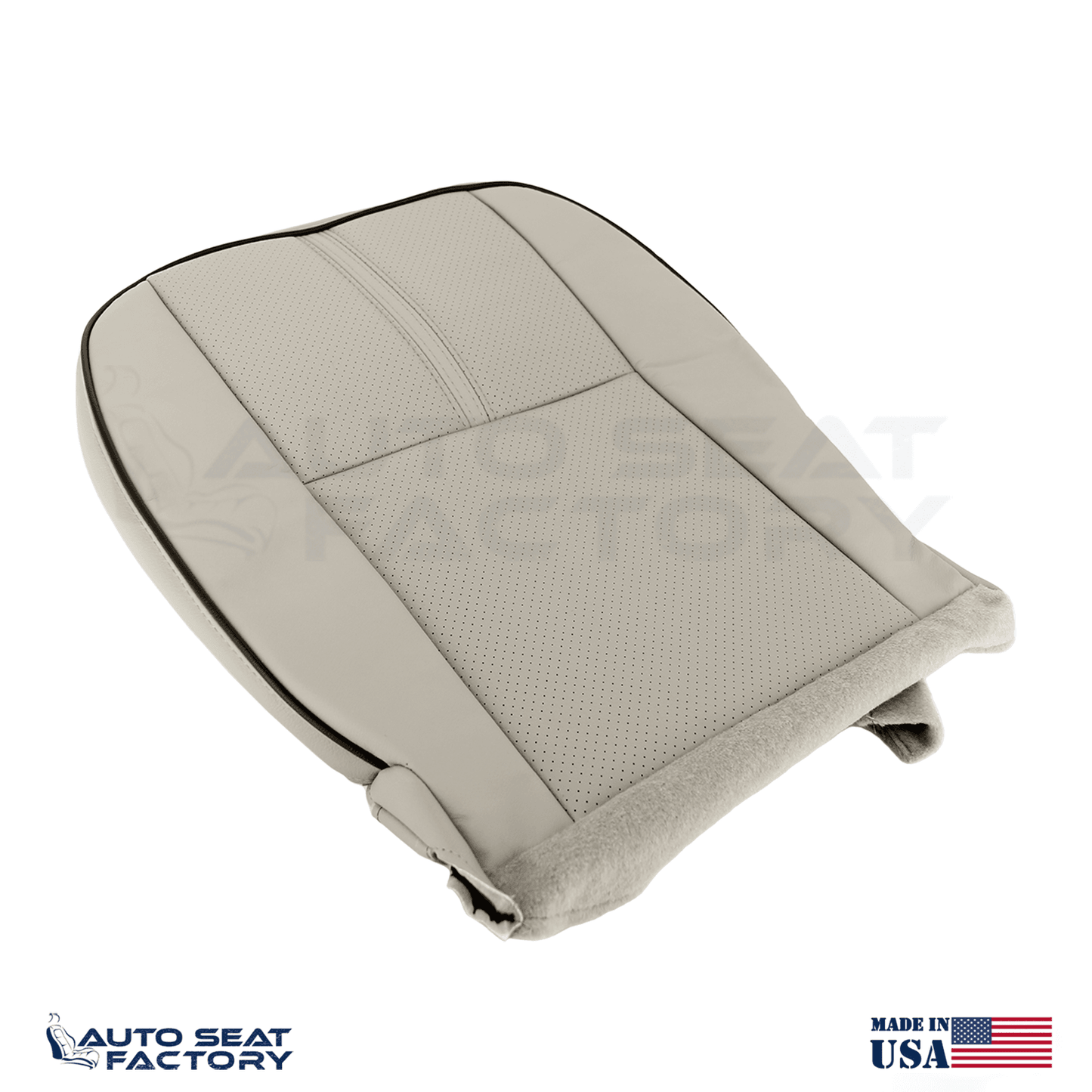 Fits 2010 - 2012 Lincoln MKZ Perforated PASSENGER Bottom Tan Seat Cover - OEM-Style Replacement Seat Cover