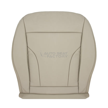 Replacement Fits 2013 - 2017 Audi Q5 PASSENGER Bottom Beige Leather Seat Cover - OEM-Style Replacement Seat Cover