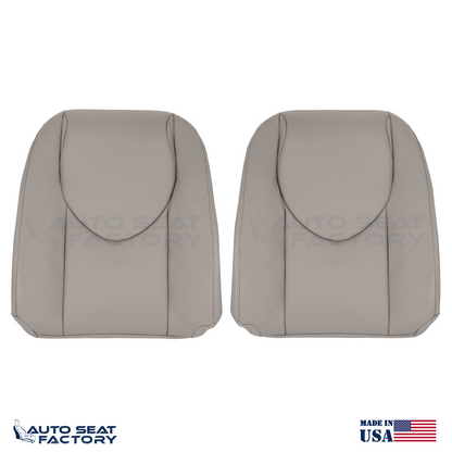 2006 - 2008 Fits Toyota RAV4 Front Left Right Taupe Leather Seat Covers, Perf. - OEM-Style Replacement Seat Cover