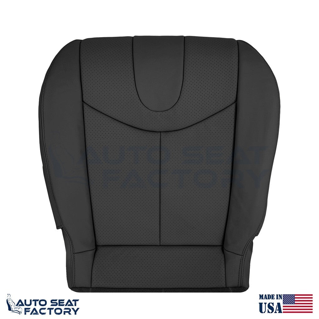 2009 - 2013 Fits Infiniti G37 Coupe Driver Bottom Black Vinyl Seat Cover, Perf. - OEM-Style Replacement Seat Cover