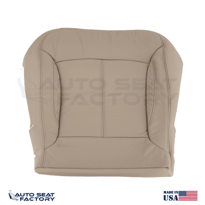 For 2010 - 2013 Buick LaCrosse Left & Right Bottom SOLID Tan Leather Seat Covers - OEM-Style Replacement Seat Cover