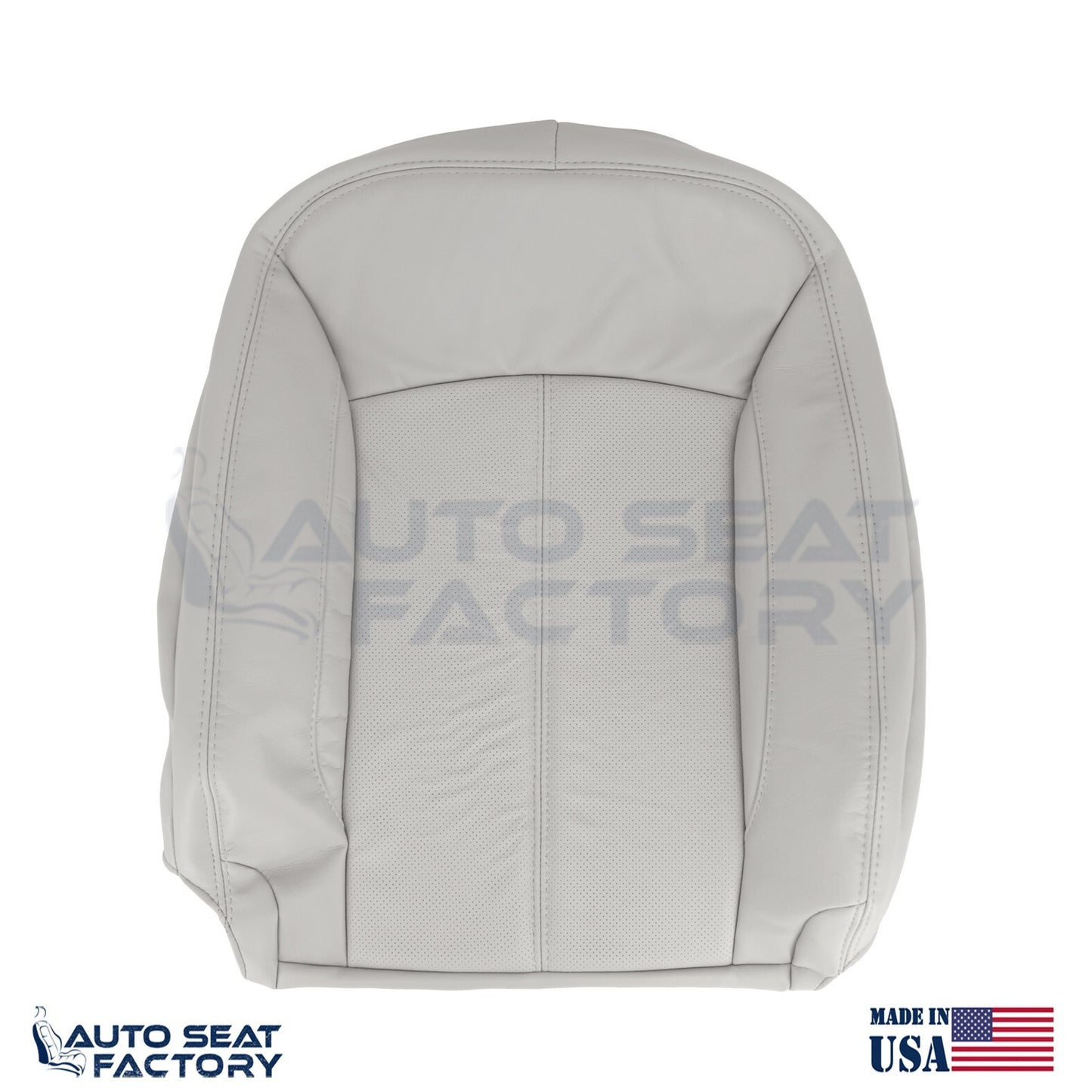 Fits 2010 - 2013 Buick LaCrosse RIGHT Top & Bottom Gray Vinyl Seat Covers, Perf. - OEM-Style Replacement Seat Cover