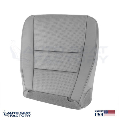 Fits 2007 - 2014 Honda Ridgeline Front Bottom Perforated Gray Vinyl Seat Covers - OEM-Style Replacement Seat Cover