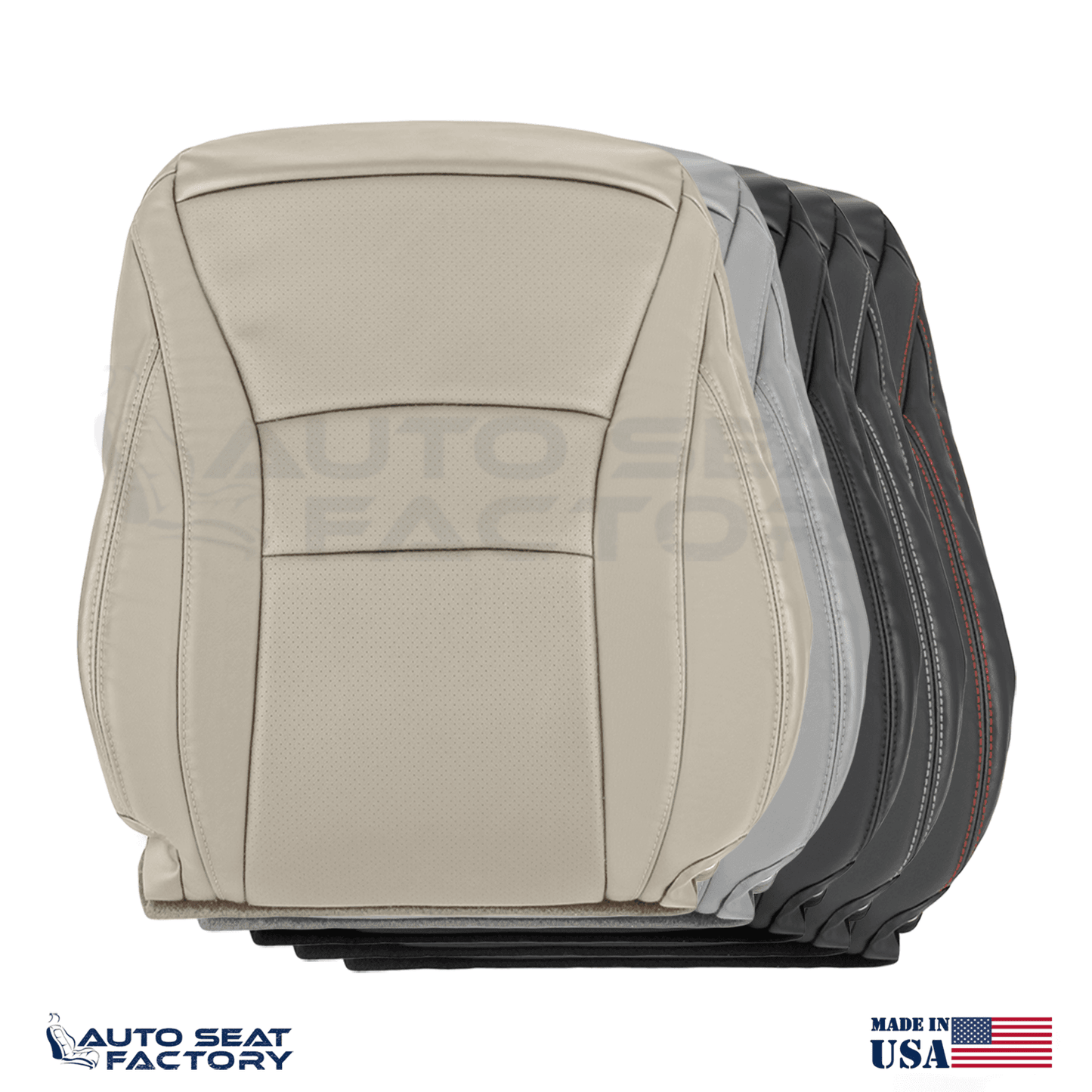 2013 - 2017 For Honda Accord EX LX Vinyl Passenger Top Seat Cover Perforated - OEM-Style Replacement Seat Cover