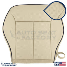 Fits 2007 - 2010 Lincoln MKX Lt Camel Leather Seat Covers w/ Piping, Perforated - OEM-Style Replacement Seat Cover