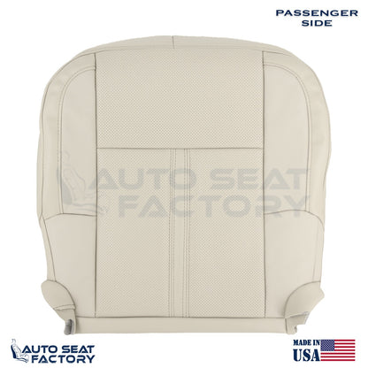Fits 2009 - 2012 Lincoln MKS PASSENGER Lt Camel Vinyl Seat Cover, Perforated 2PC - OEM-Style Replacement Seat Cover