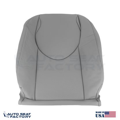 2006 - 2012 Fits Toyota RAV4 Perforated Left & Right Top Gray Vinyl Seat Covers - OEM-Style Replacement Seat Cover