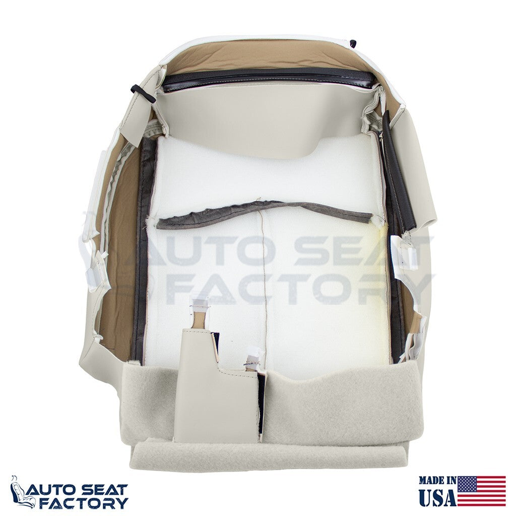 2014 - 2020 Fits Infiniti Q50 PASSENGER Bottom Gray Vinyl Seat Cover, PERFORATED - OEM-Style Replacement Seat Cover