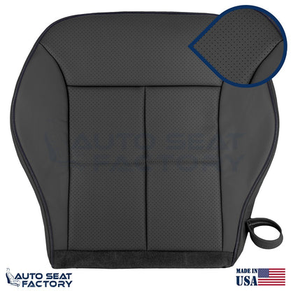 Fits 2007 - 2010 Lincoln MKX Black Leather Seat Covers w/ Piping, Perforated - OEM-Style Replacement Seat Cover