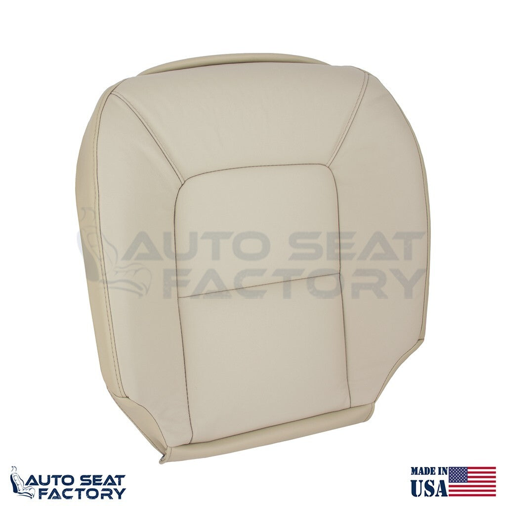 Replacement Fits 2007 - 2016 Volvo S80 Driver Side Bottom Tan Vinyl Seat Cover - OEM-Style Replacement Seat Cover