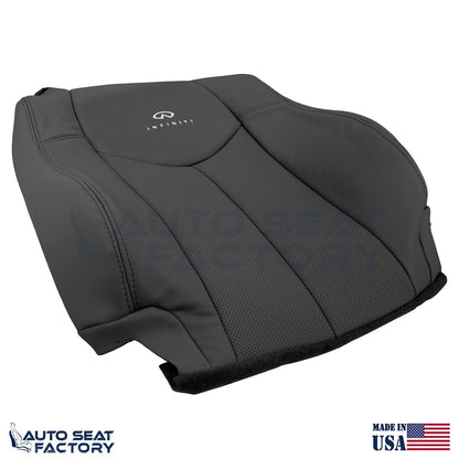 2009 - 2013 Fits Infiniti G37 Coupe Front Black Vinyl Seat Covers, Perf. 4PCS - OEM-Style Replacement Seat Cover