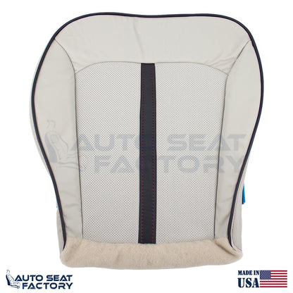 2011 -2015 Fits Lincoln MKX LEFT & RIGHT Bottom Ceramic/black Leather Skin, Perf - OEM-Style Replacement Seat Cover