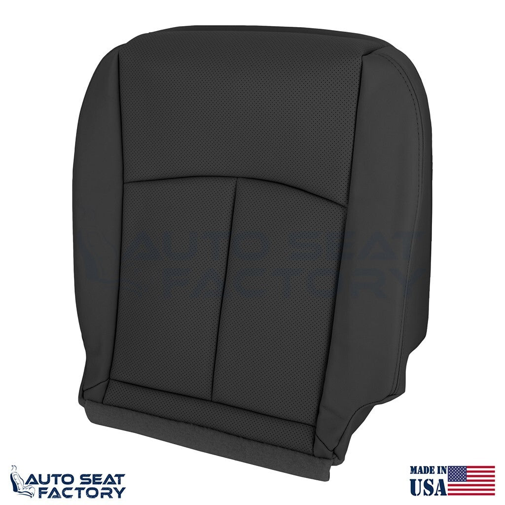 2014 -2020 Fits Infiniti Q50 PASSENGER Bottom Black Vinyl Seat Cover, PERFORATED - OEM-Style Replacement Seat Cover