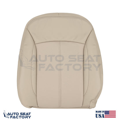 Fits 2010 - 2013 Buick LaCrosse Driver Top & Bottom Tan Vinyl Seat Covers, Perf. - OEM-Style Replacement Seat Cover