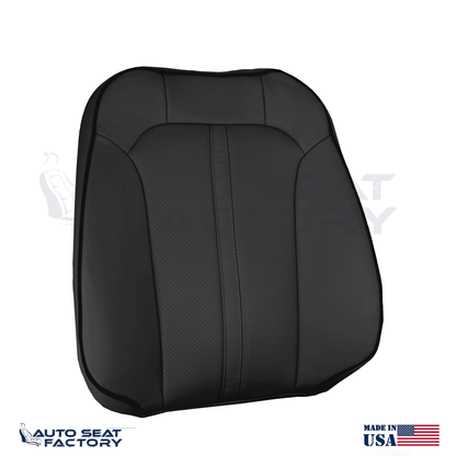 2011 - 2015 Lincoln MKX Perforated Driver Side Top Black Vinyl Seat Cover - OEM-Style Replacement Seat Cover