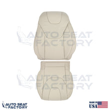 Fits 2013 - 2017 Ford Edge Titanium Perf. Driver Top Bottom Tan Vinyl Seat Cover - OEM-Style Replacement Seat Cover