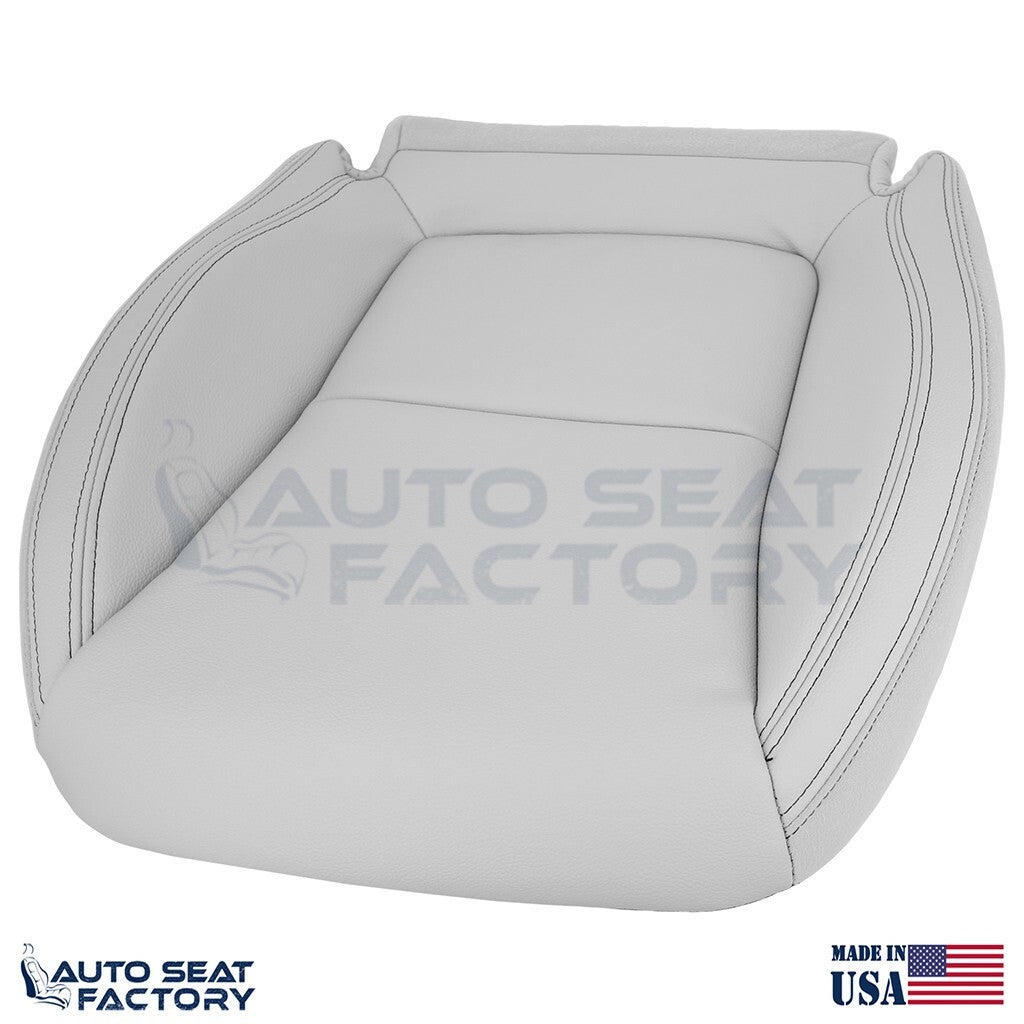 Fits 2012 - 2016 Mercedes Benz SLK PASSENGER Bottom Gray Vinyl Seat Cover - OEM-Style Replacement Seat Cover