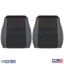 Fits 2014 2015 Dodge Durango LEFT RIGHT Bottom Black Leather/ Suede Seat Covers - OEM-Style Replacement Seat Cover