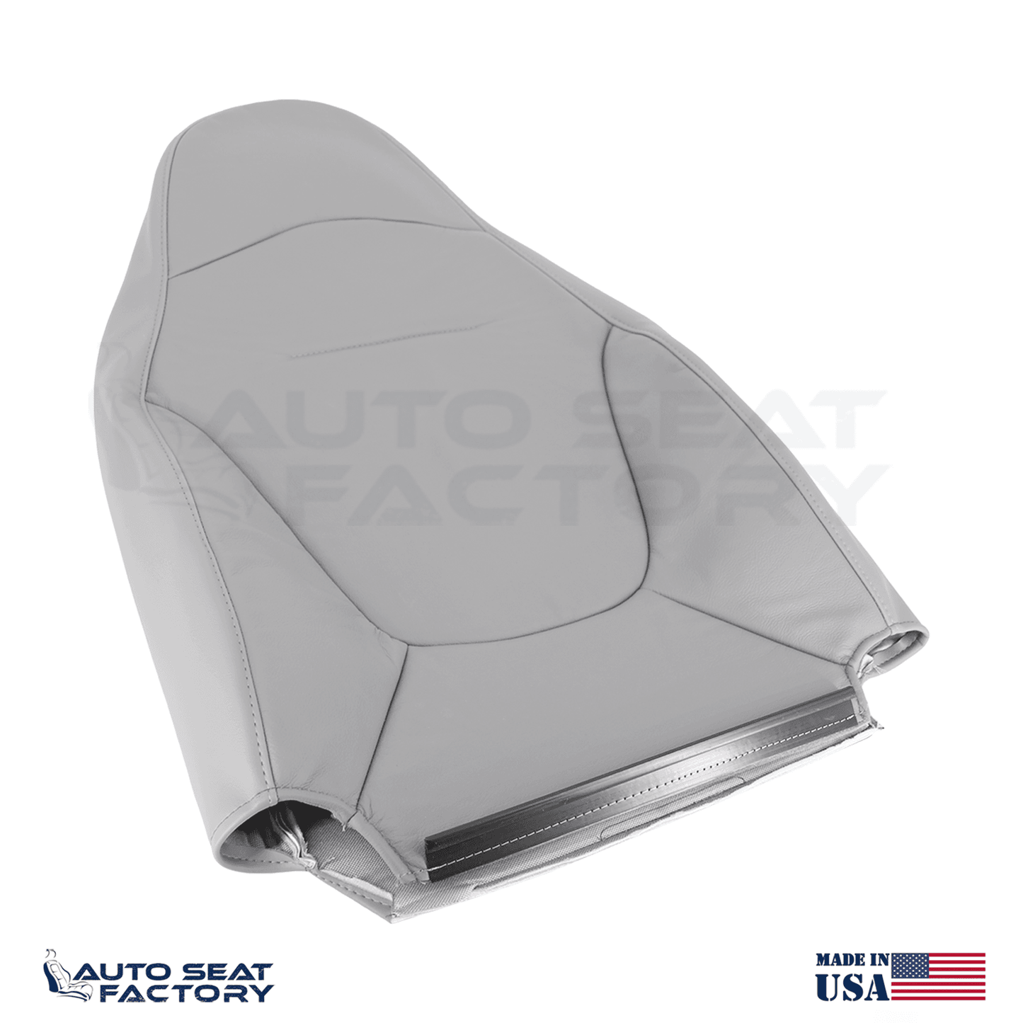 Fits 1997 - 2001 Ford Expedition Front Gray Leather Replacement Seat Covers - OEM-Style Replacement Seat Cover