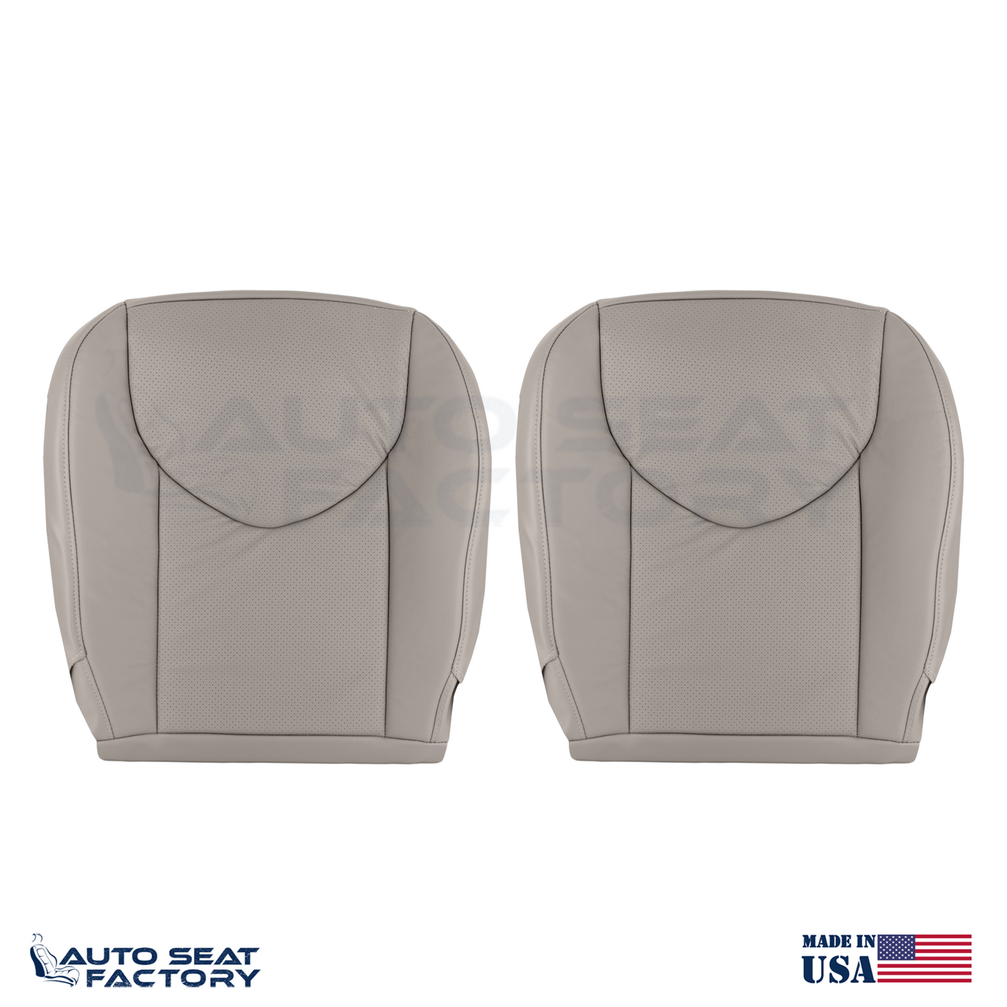 2006 - 2008 Fits Toyota RAV4 Front Left Right Taupe Vinyl Seat Covers, Perf. - OEM-Style Replacement Seat Cover