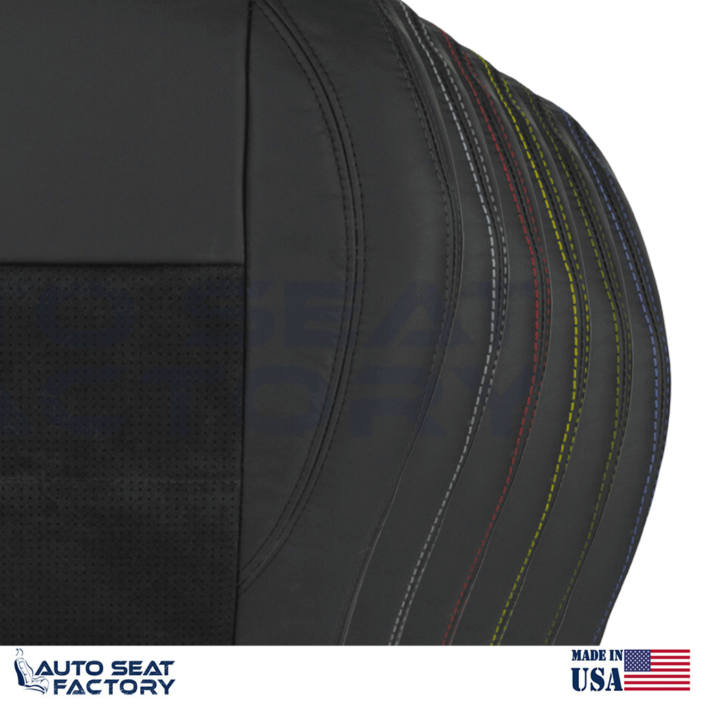 Replacement Black Seat Cover Fits 2006 - 2010 Dodge Charger RT Front Bottoms - OEM-Style Replacement Seat Cover
