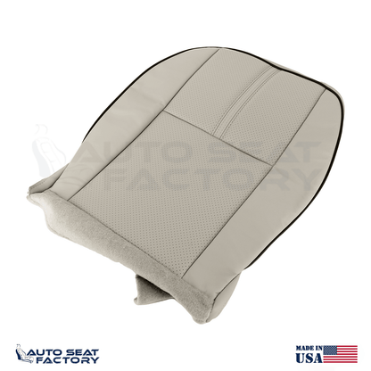 Fits 2010 - 2012 Lincoln MKZ Driver Bottom Tan Leather Seat Cover, Perforated - OEM-Style Replacement Seat Cover