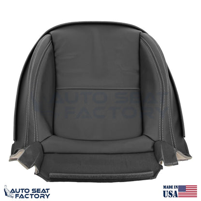 Fits 2012 - 2016 Mercedes Benz SLK Left & Right Bottom Black Vinyl Seat Covers - OEM-Style Replacement Seat Cover