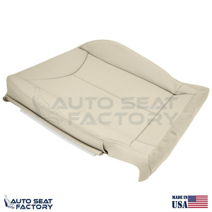 2009 - 2013 Fits Infiniti G37 Coupe Front 2PC Bottom Tan Vinyl Seat Cover, Perf. - OEM-Style Replacement Seat Cover