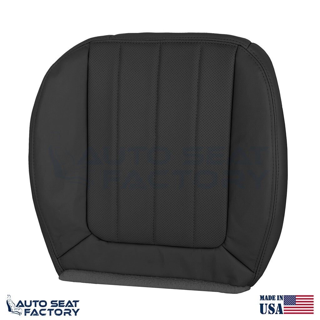 2003 - 2006 Fits Lincoln LS LEFT & RIGHT Bottom Black Leather Seat Cover, Perf. - OEM-Style Replacement Seat Cover