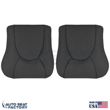 1997 - 2000 Jaguar XK8 Driver & Passenger Bottom Black Leather Seat Covers - OEM-Style Replacement Seat Cover