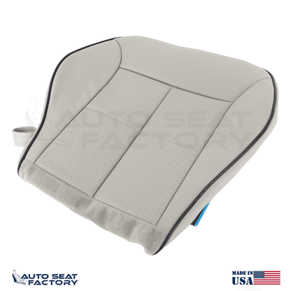 Fits 2007 - 2010 Lincoln MKX Perf. Front Bottom Gray Vinyl Seat Covers + Piping - OEM-Style Replacement Seat Cover