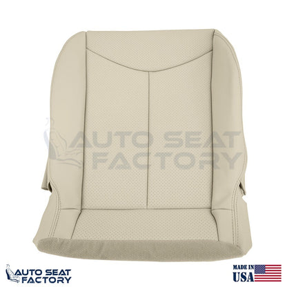 2009 - 2013 Fits Infiniti G37 Coupe Front 2PC Bottom Tan Vinyl Seat Cover, Perf. - OEM-Style Replacement Seat Cover