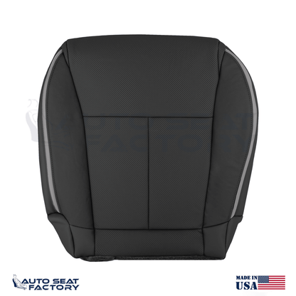 2006 - 2010 Fits Infiniti M45 M35 RIGHT Bottom Black Leather Seat Cover, Perf. - OEM-Style Replacement Seat Cover