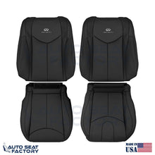 2009 -2013 Fits Infiniti G37 CONVERTIBLE Front 4PC Black Vinyl Seat Cover, Perf - OEM-Style Replacement Seat Cover