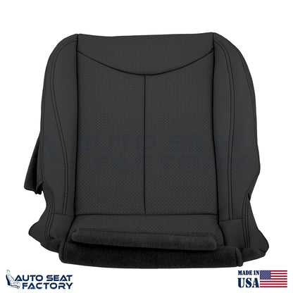 2009 - 2013 Fits Infiniti G37 CONVERTIBLE Bottom Black Vinyl Seat Cover, Perf. - OEM-Style Replacement Seat Cover